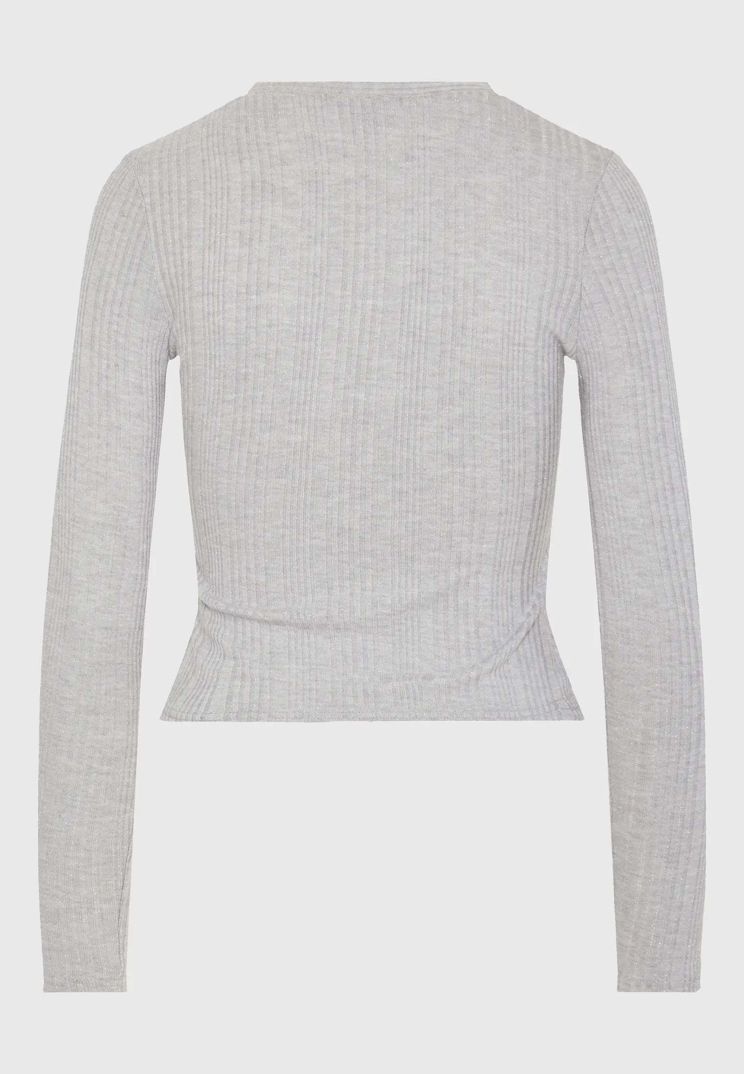 FUNKY BUDDHA Rib Ζακέτα με Glitter V-Neck πίσω όψη