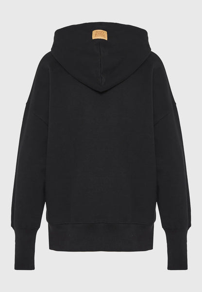 FUNKY BUDDHA Φούτερ Κουκούλα Oversized "Wild" Λεοπάρ πίσω όψη κουκούλα