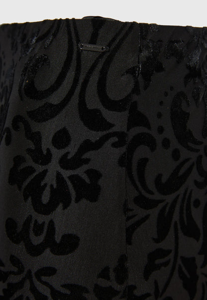 Maxi Βελούδινη Φούστα Ανάγλυφη