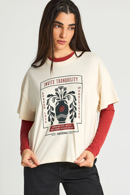 T-shirt με Τύπωμα Invite Tranquility