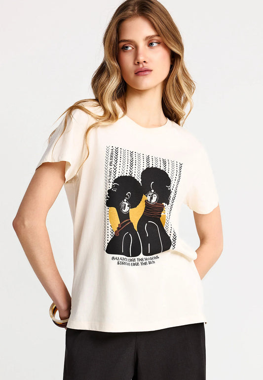 T-shirt με Τύπωμα Balance Like The Seasons