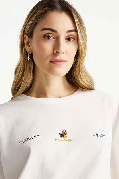 T-shirt με Τύπωμα You Rise With The Sun