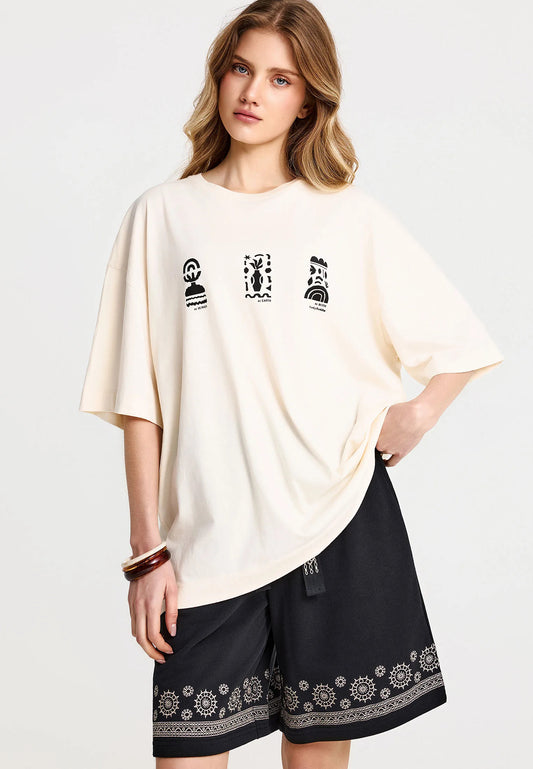 T-shirt με Τύπωμα Relaxed Fit