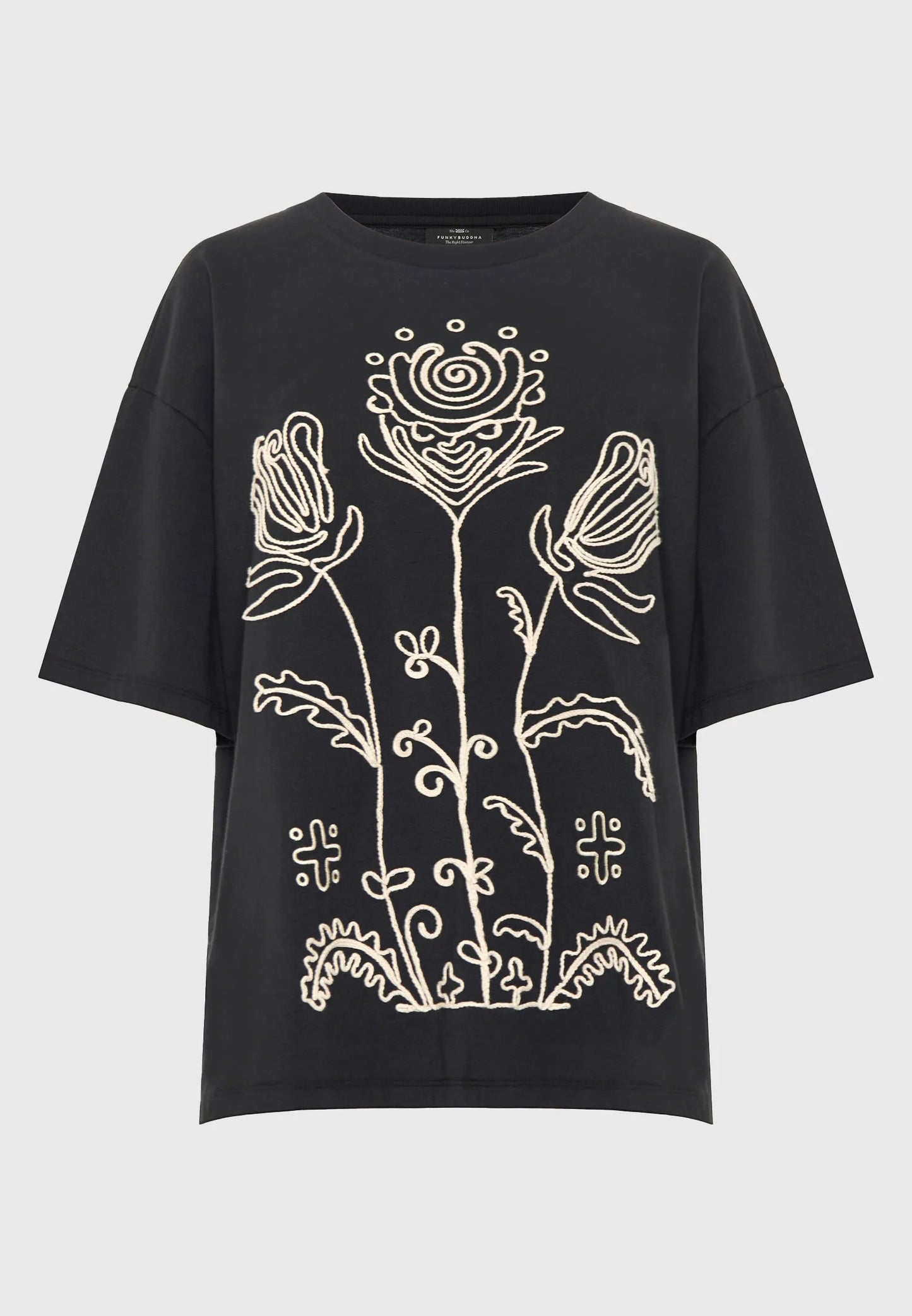 T-shirt με Κέντημα Loose Fit