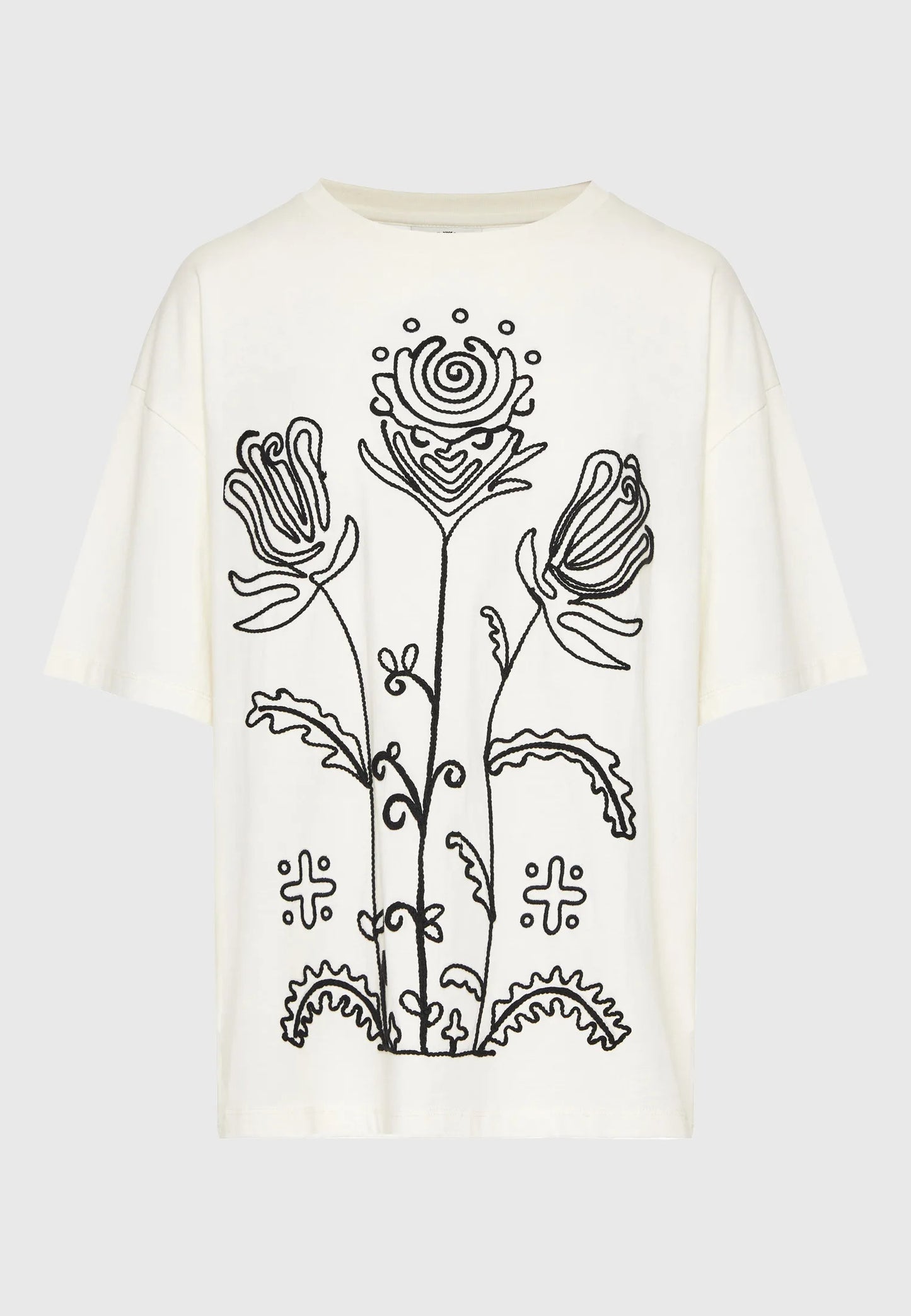 T-shirt με Κέντημα Loose Fit