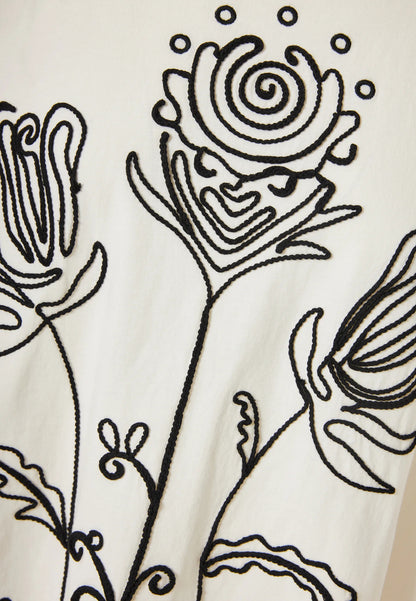 T-shirt με Κέντημα Loose Fit