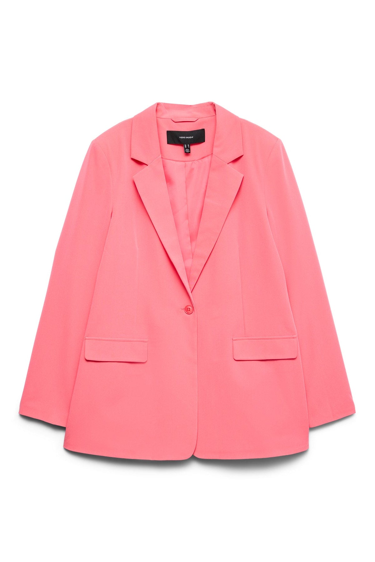 VERO MODA Γυναικείο Σακάκι Μονόκουμπο Loose Fit Κοραλί
