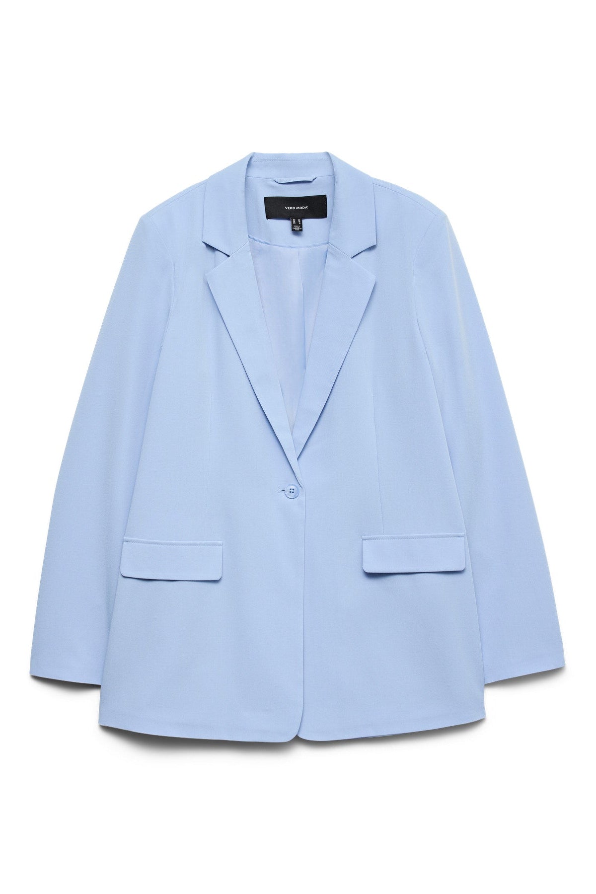 VERO MODA Σακάκι Μονόκουμπο Loose Fit Γαλάζιο