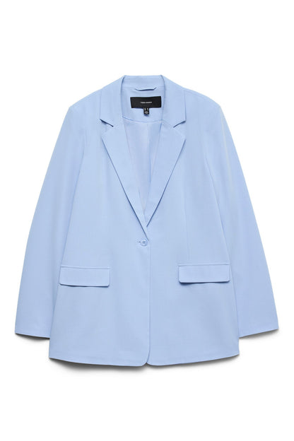 VERO MODA Σακάκι Μονόκουμπο Loose Fit Γαλάζιο