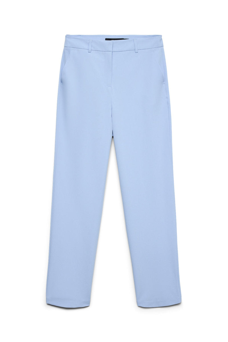 VERO MODA Γυναικείο Παντελόνι Ψηλόμεσο Straight Fit Γαλάζιο