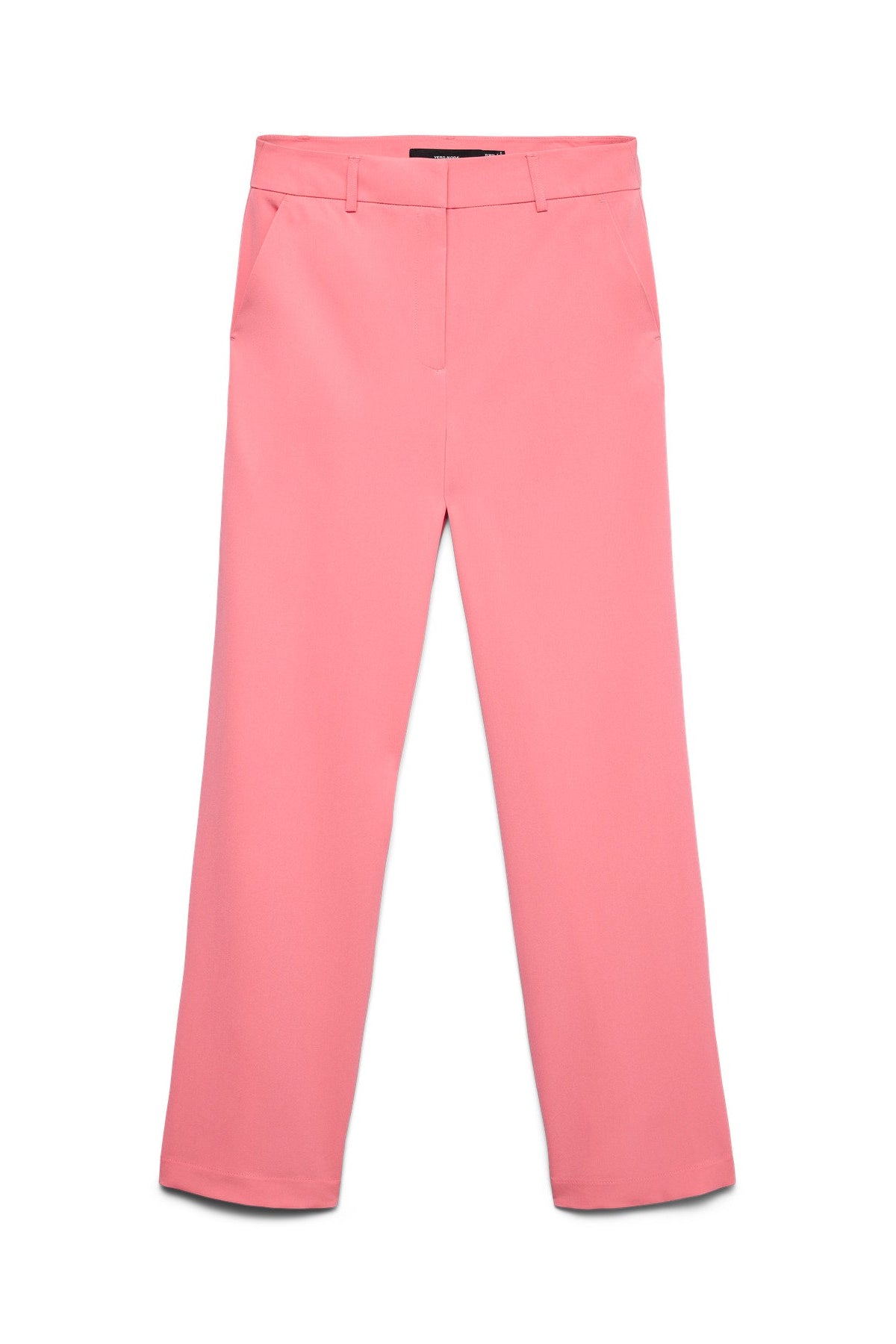 VERO MODA Γυναικείο Παντελόνι Ψηλόμεσο Straight Fit Κοραλί