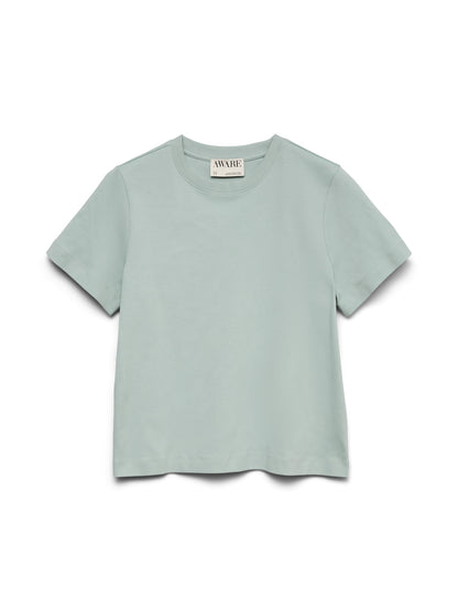 Basic T-shirt Γαλάζιο/Γκρι