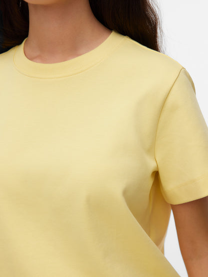 Basic T-shirt Κίτρινο
