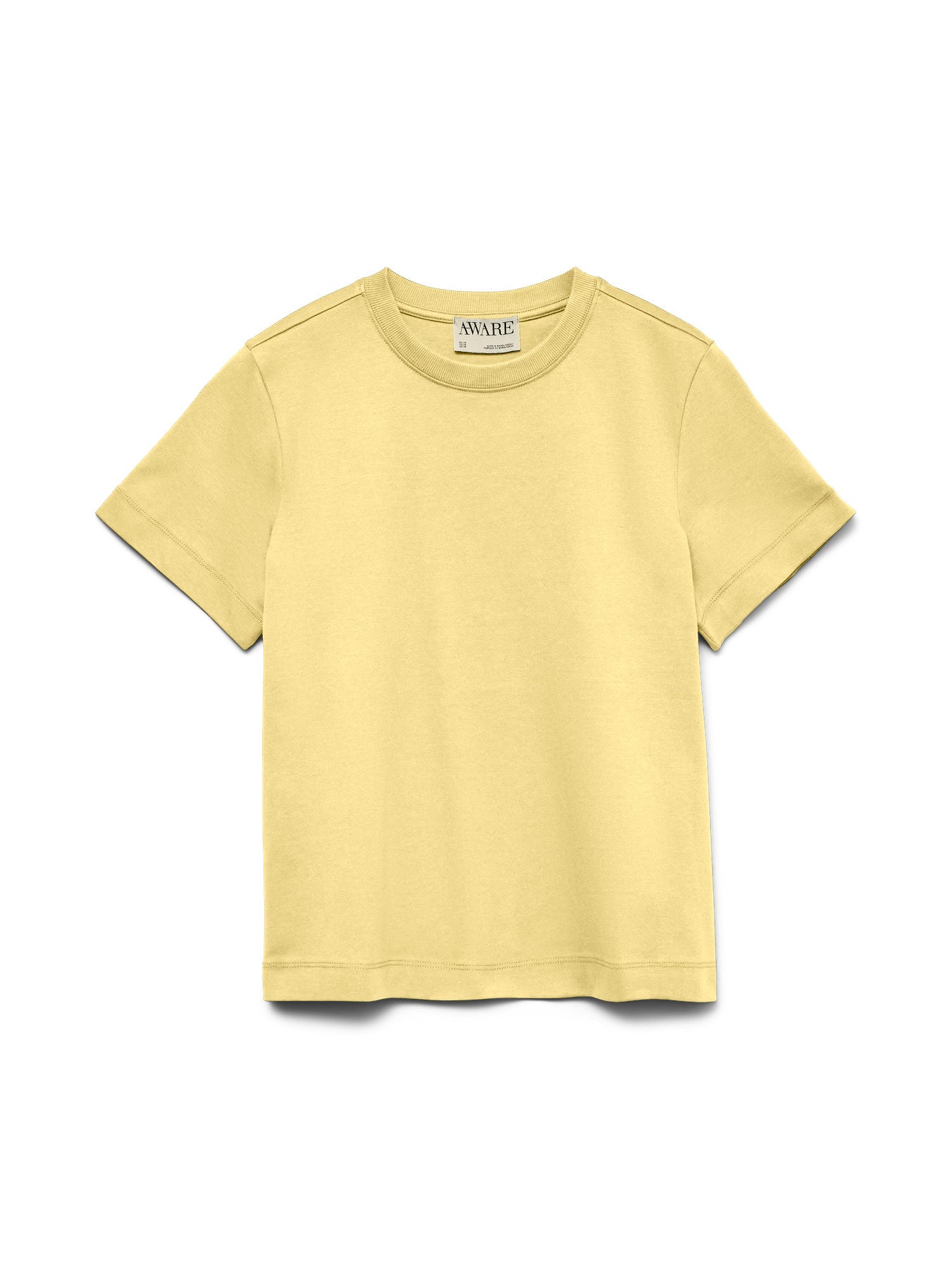 Basic T-shirt Κίτρινο