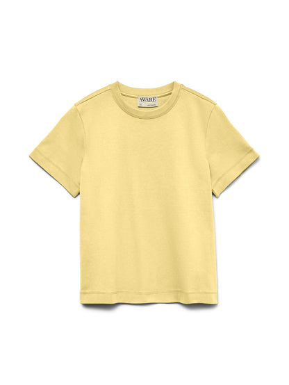 Basic T-shirt Κίτρινο