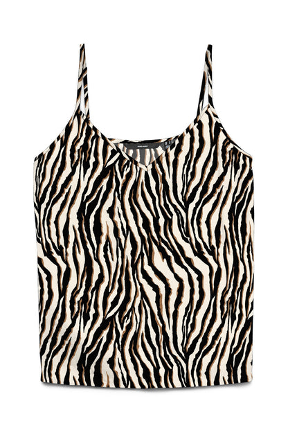 Φανελάκι Animal Print με Ρυθμιζόμενες Τιράντες