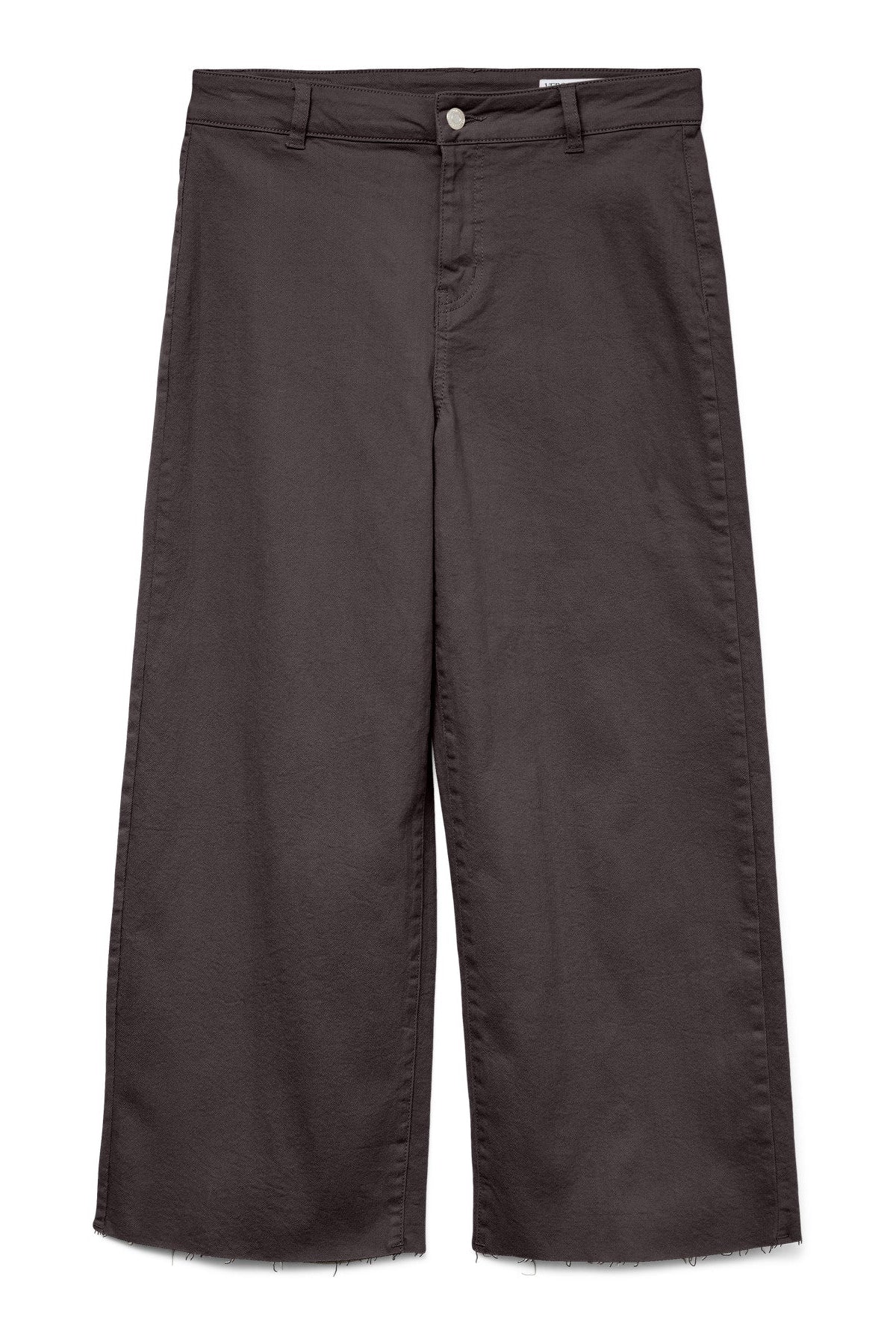 Παντελόνι Καφέ Wide Leg Μήκος 7/8
