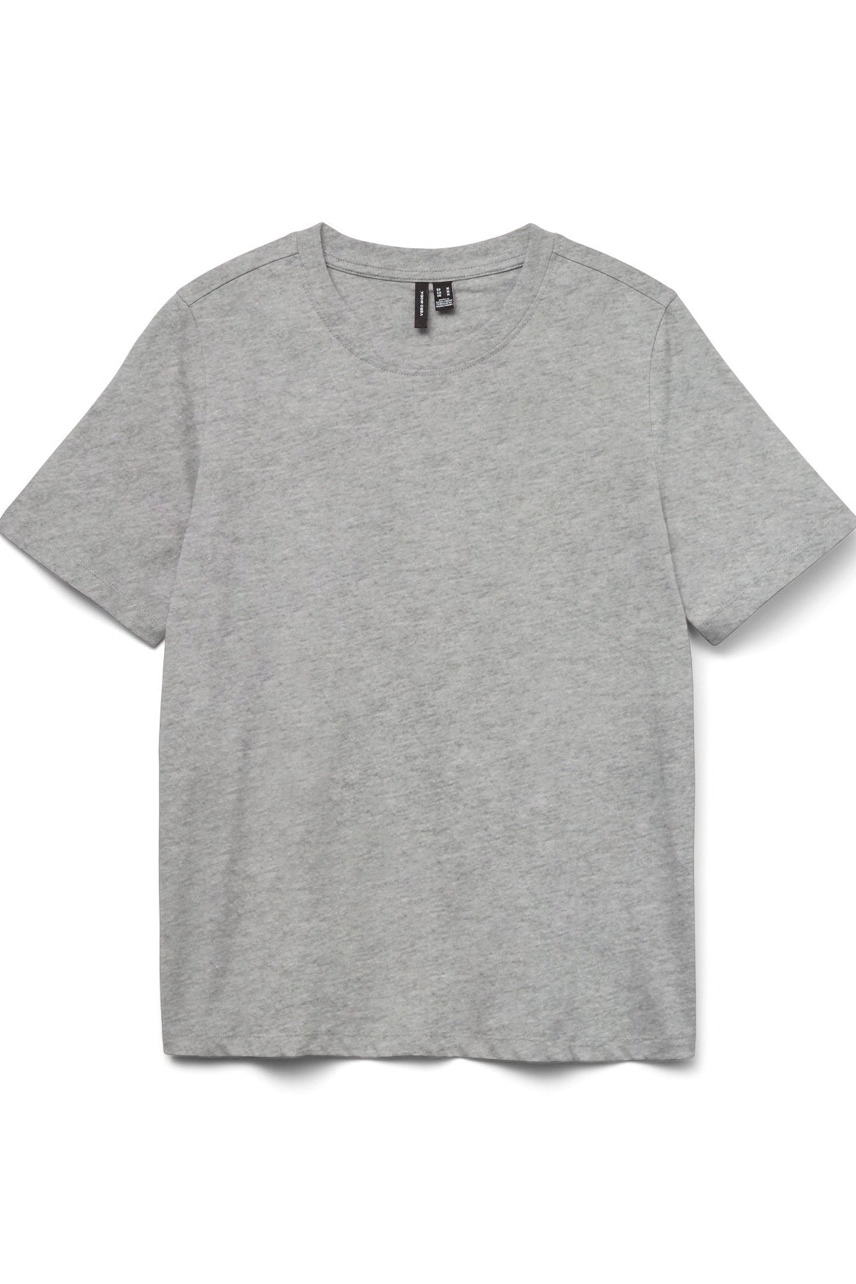 Basic T-shirt Γκρι Melange Κανονική Εφαρμογή
