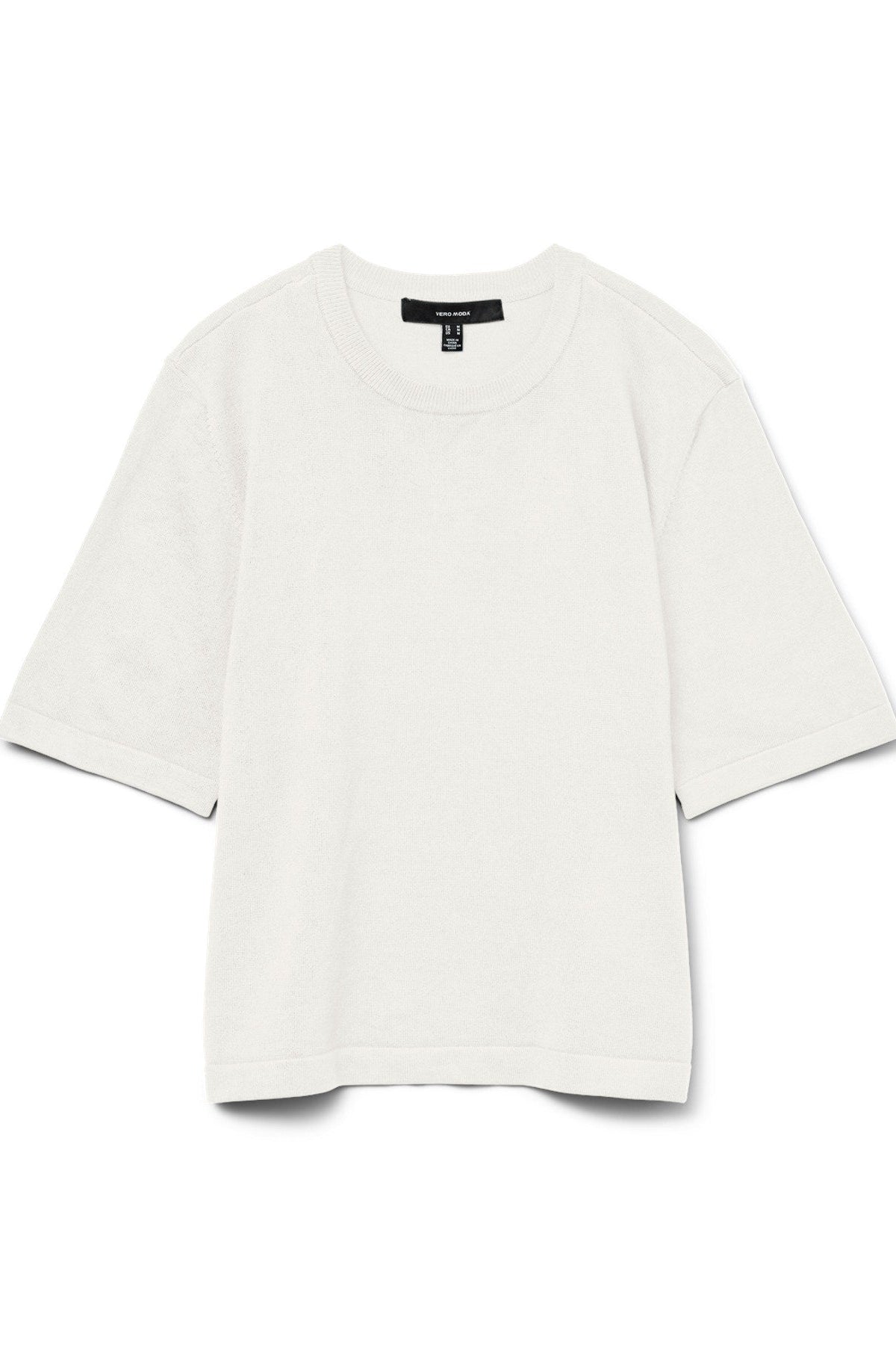 Πλεκτή Μπλούζα Oversize Λευκή