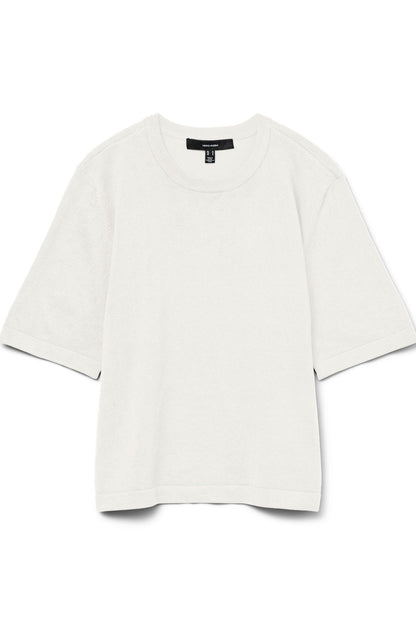 Πλεκτή Μπλούζα Oversize Λευκή