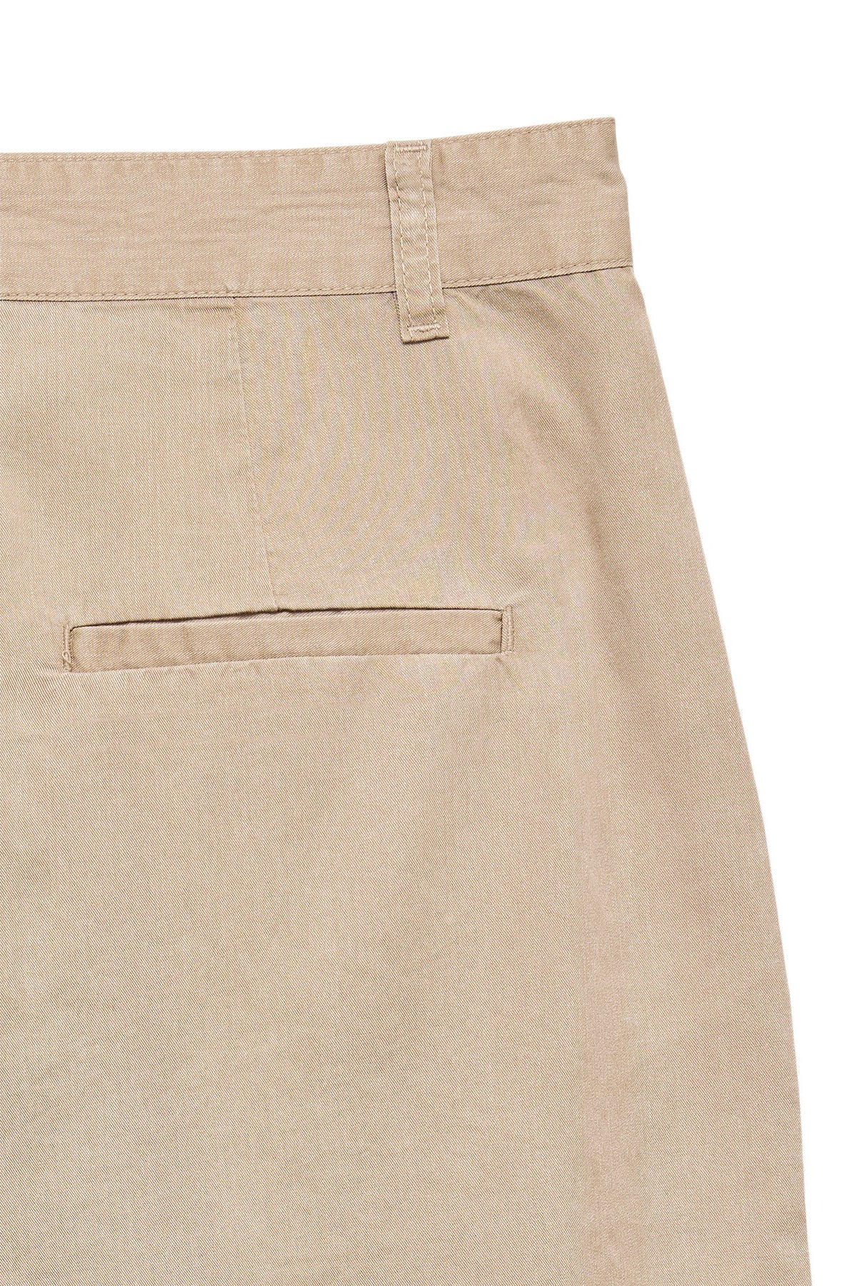 VERO MODA Βερμούδα Ψηλόμεση Χαλαρή Εφαρμογή Lyocell Μπεζ πίσω όψη λεπτομέρεια