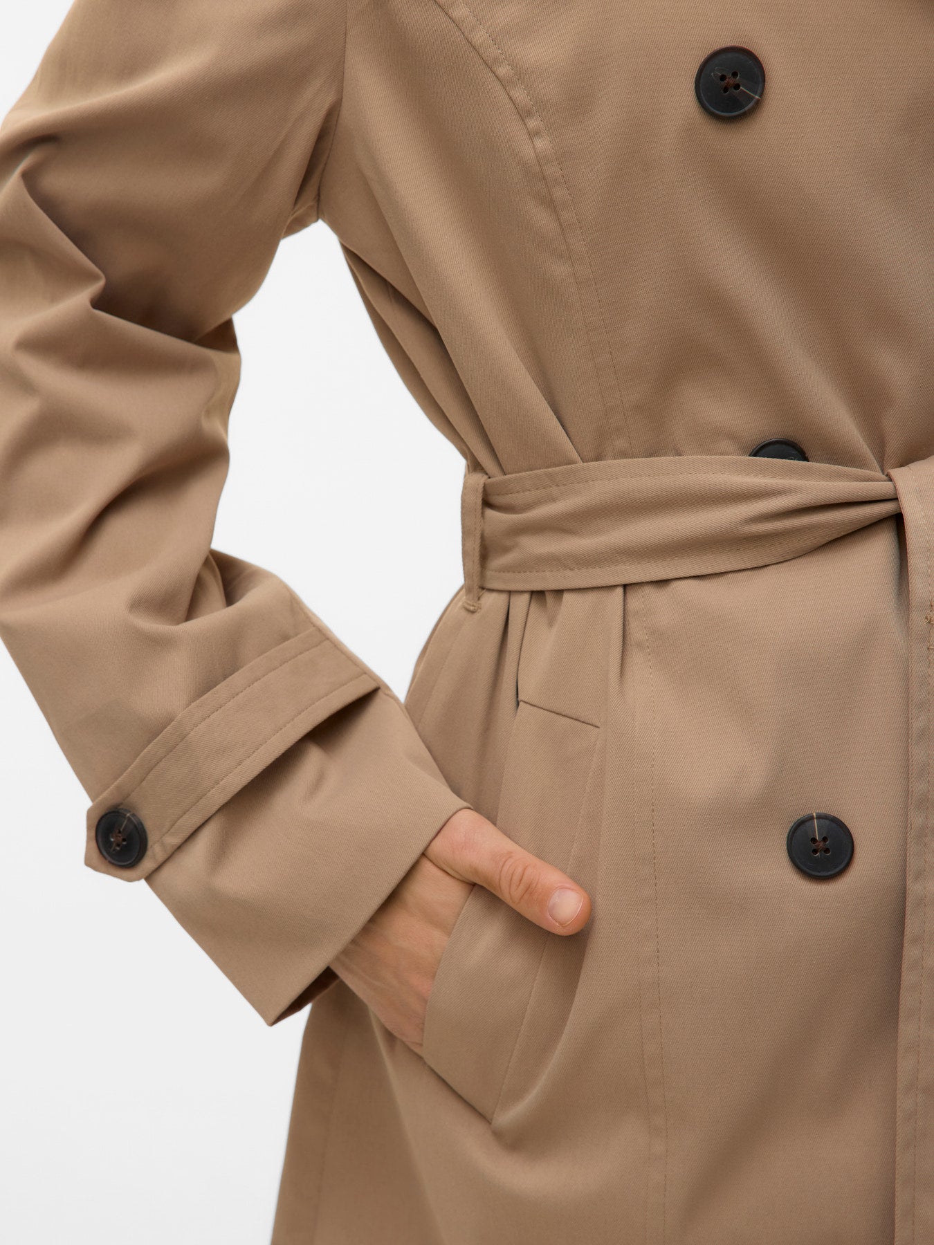 Καμπαρντίνα Μπεζ με Ζώνη