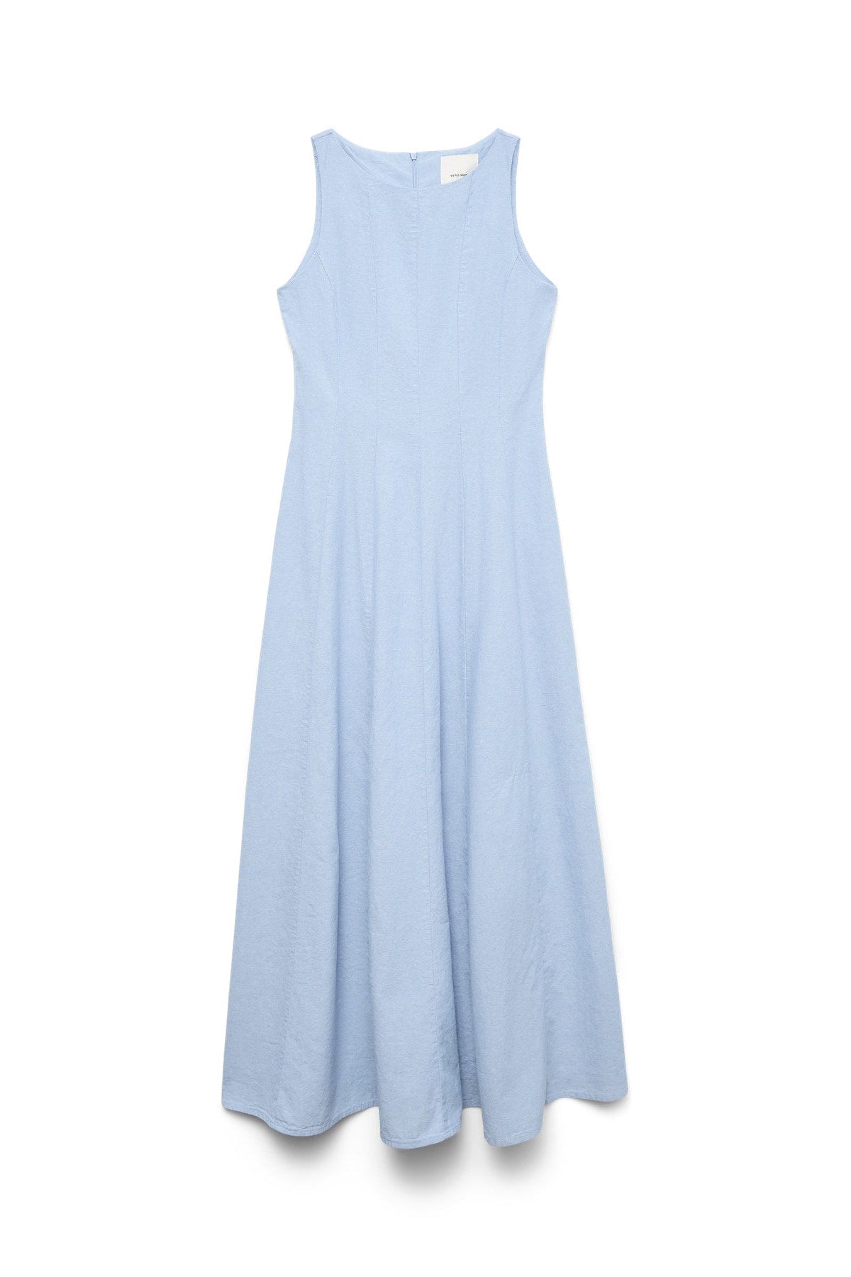 VERO MODA Φόρεμα Maxi Αμάνικο A-Line με Φόδρα Γαλάζιο