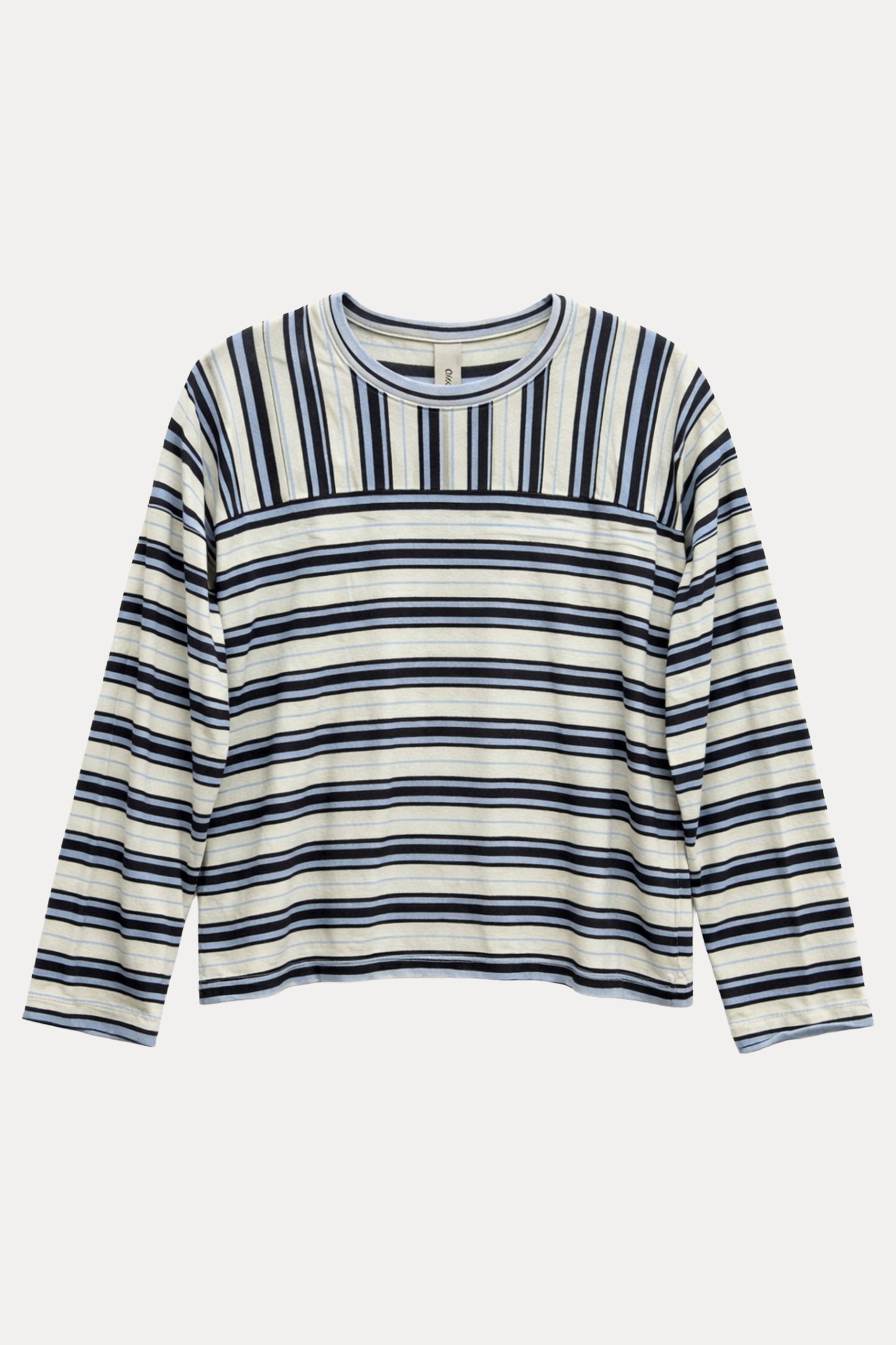 GIOYA μπλούζα ριγέ μπλε - flat lay