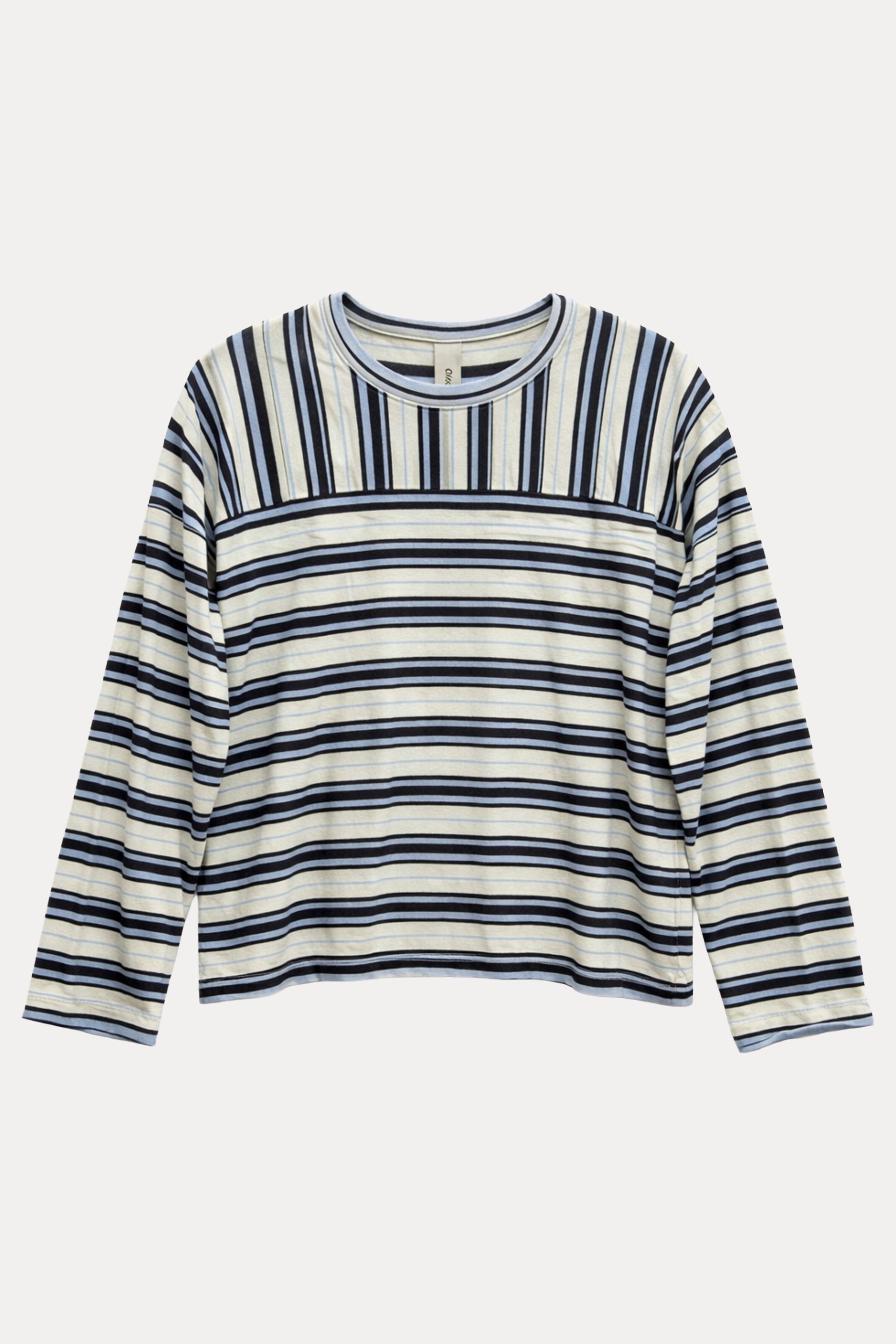 GIOYA μπλούζα ριγέ μπλε - flat lay