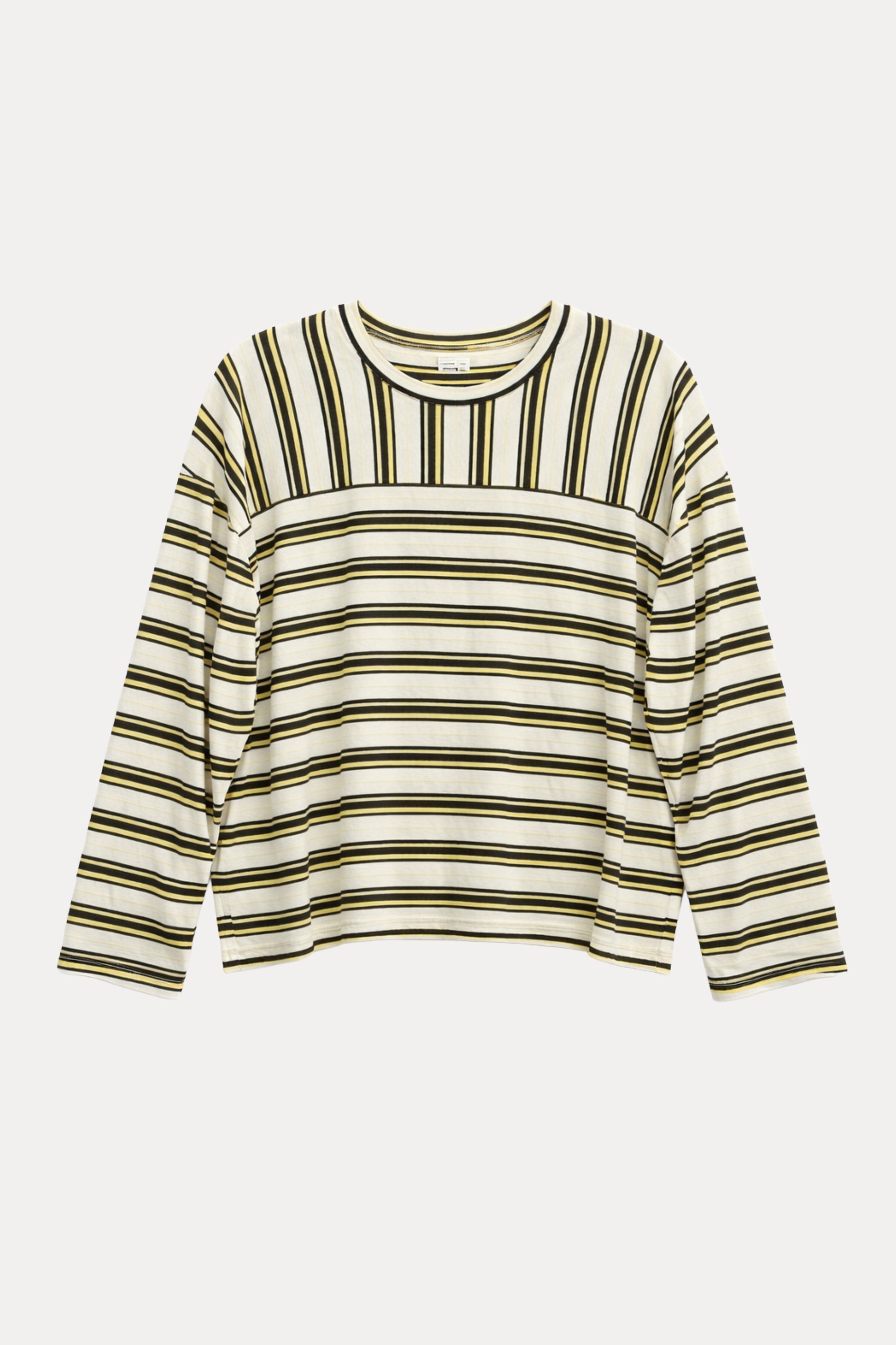 GIOYA μπλούζα ριγέ κίτρινο - flat lay