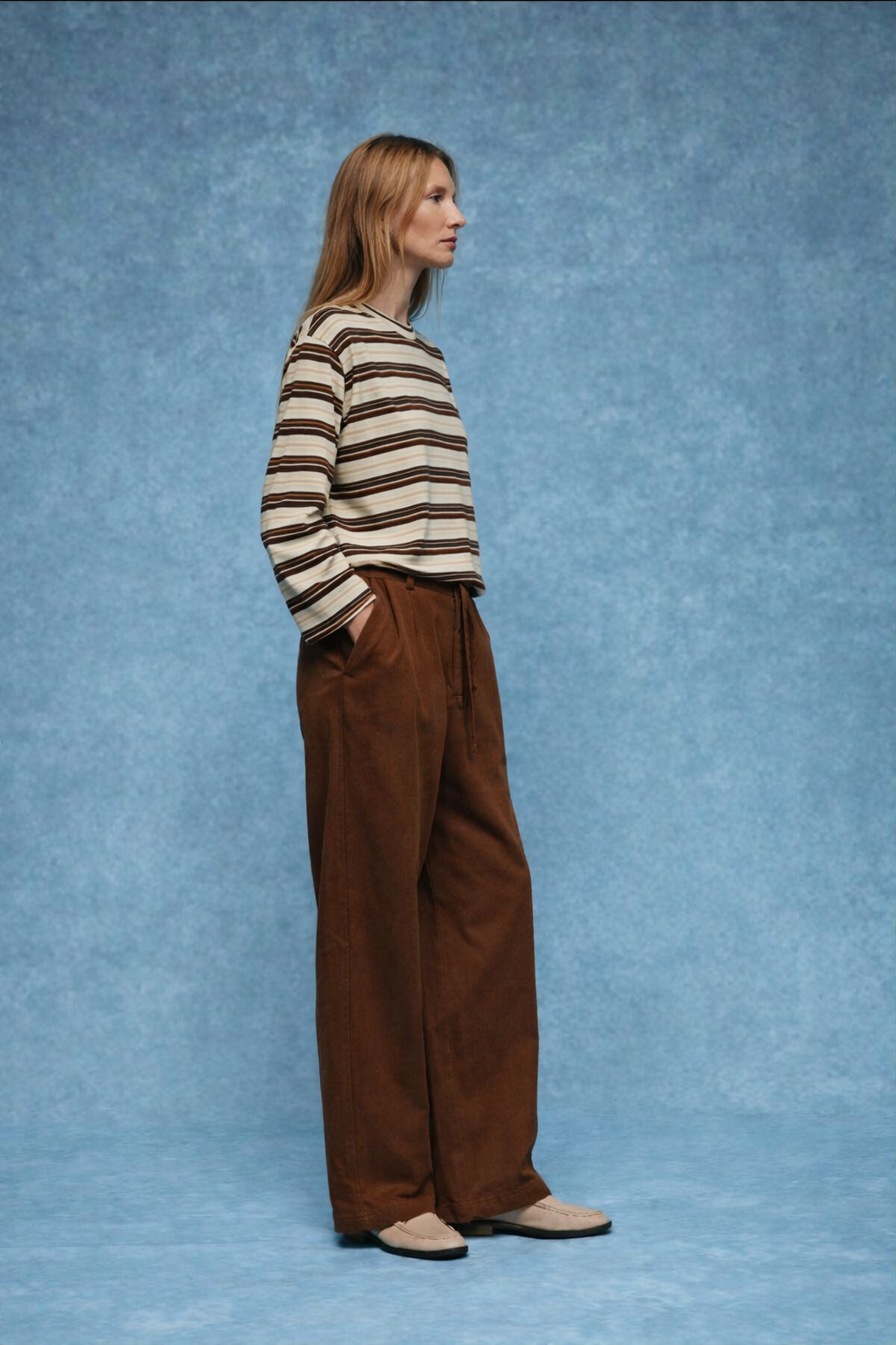 Παντελόνι Ίσια Γραμμή Ελαστική Μέση