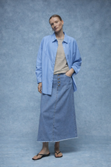 Πουκάμισο Oversized Γαλάζιο