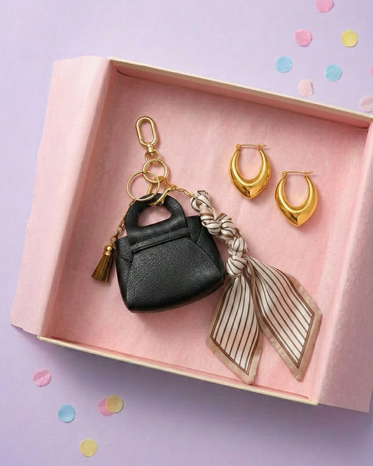 Gift Box με Σκουλαρίκια & Bagcharms