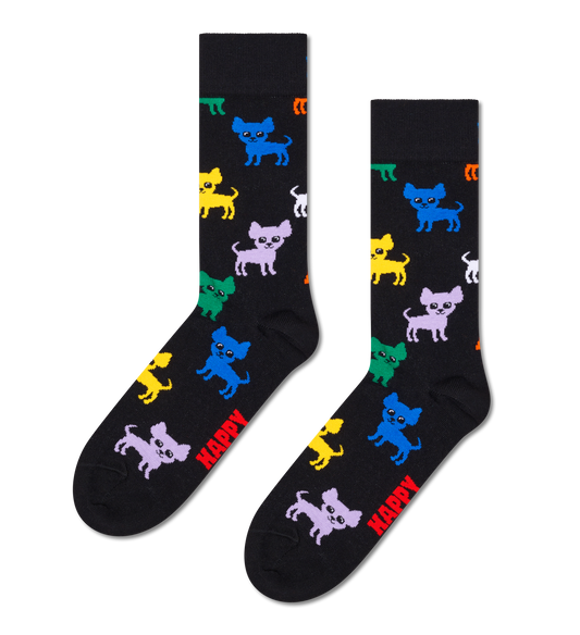 Κλασικές κάλτσες με Chihuahua