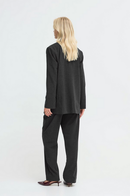 Σακάκι με Λάμψη Κλασικό Μαύρο