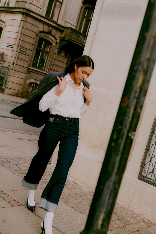 Σακάκι με Λάμψη Κλασικό Μαύρο