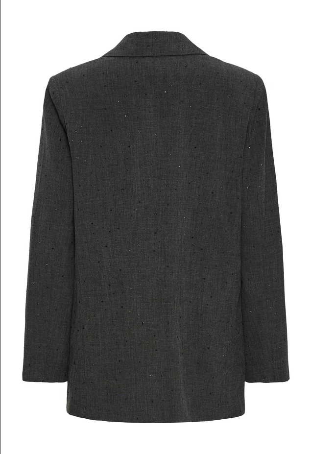 Σακάκι με Λάμψη Κλασικό Μαύρο