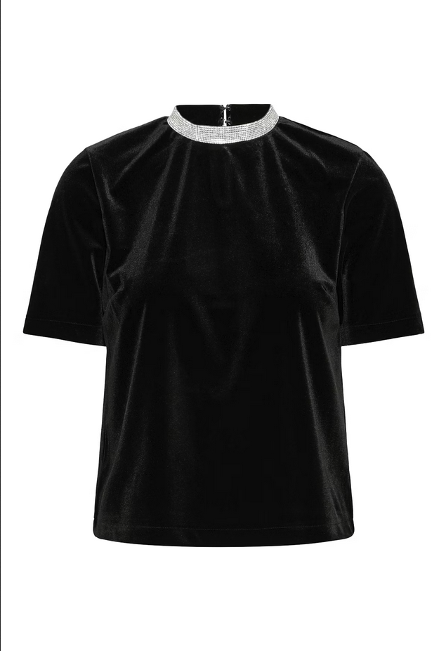 Βελούδινο Τοπ με Διακοσμητική Λεπτομέρεια