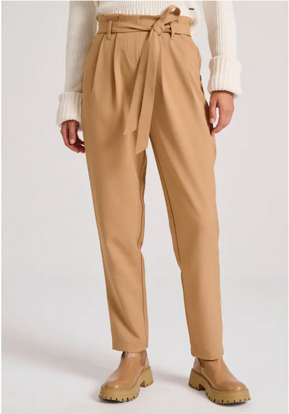 FUNKY BUDDHA casual παντελόνι με πιέτες FBL010-132-02