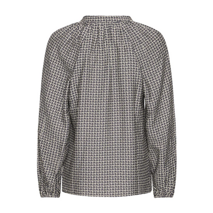 Μπλούζα Εμπριμέ Μακρυμάνικη Χαλαρή Εφαρμογή