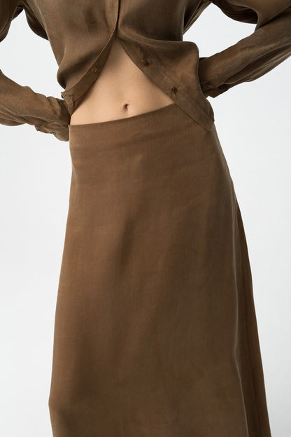 Tiffosi Midi Φούστα Flowy Regular Fit λεπτομέρεια