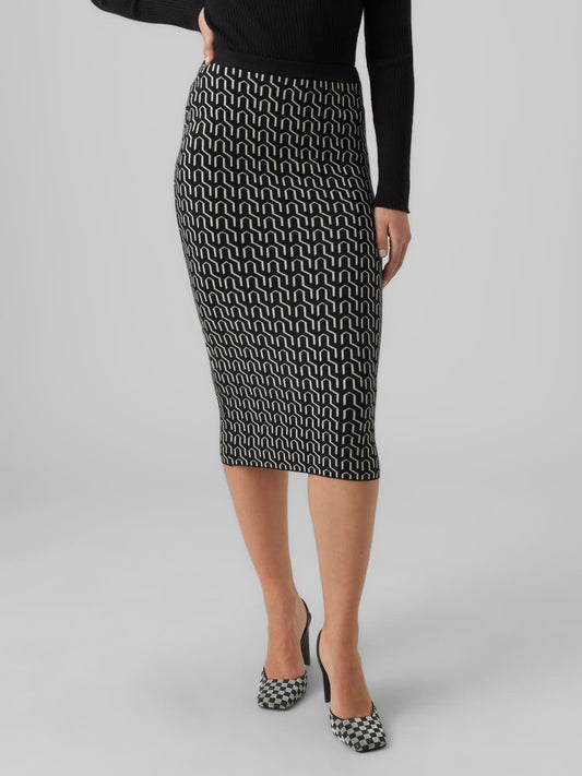 VMGOLDNEEDLE ART  PENCIL SKIRT 10290623