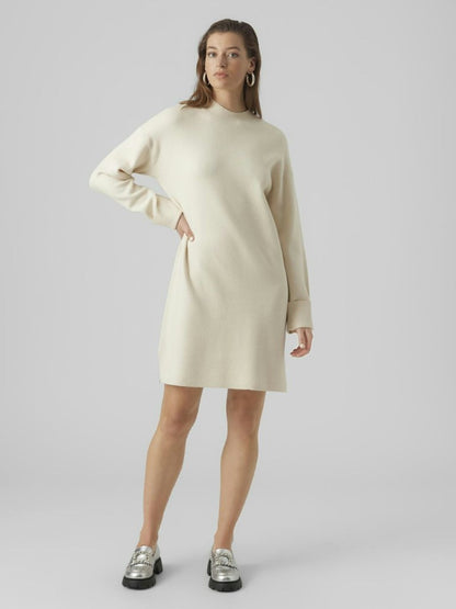 Πλεκτό Φόρεμα Ψηλός Γιακάς