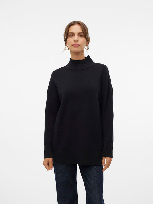 VMGOLD LS HIGHNECK PULLOVER GA BLACK 10311395