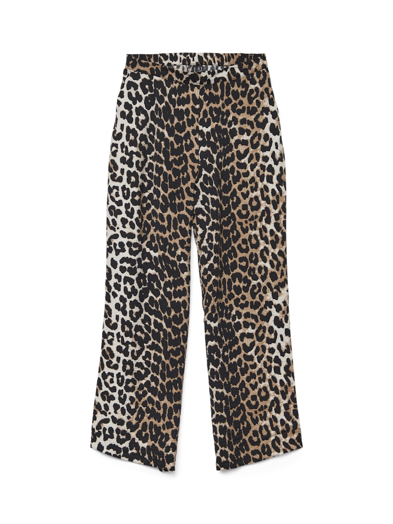 VERO MODA γυναικεία παντελόνα animal print, ψηλόμεση με φαρδιά γραμμή, από 83% Viscose και 17% ανακυκλωμένο Nylon, συλλογή άνοιξη/καλοκαίρ