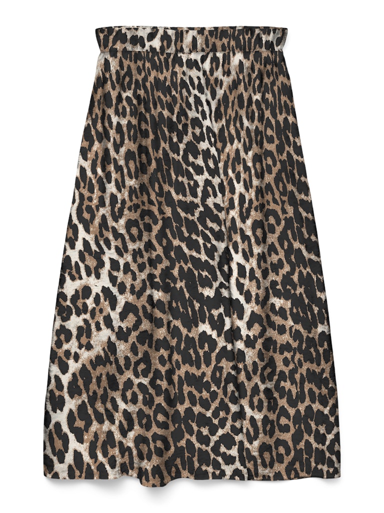 VERO MODA γυναικεία φούστα animal print, επίπεδη φωτογραφία, με λάστιχο στη μέση και σύνθεση 80% viscose 20% Nylon