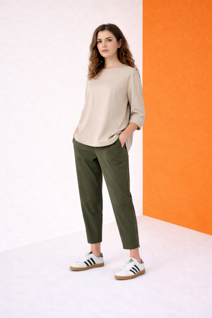 Wendy Trendy παντελόνι ποντοστόφα One size πράσινο full body