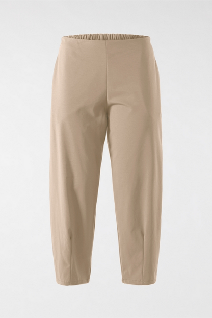 Wendy trendy παντελόνι one size ποιότητα jersey di cottone χρώμα μπεζ