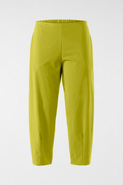 Wendy Trendy παντελόνι one size ποιότητα jersey di cottone σε χρώμα lime green