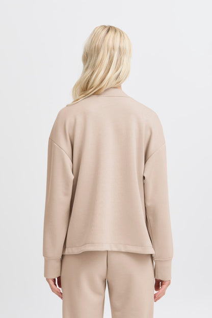  B.YOUNG Γυναικεία Μπλούζα V-Neck Cropped Fit πίσω όψη